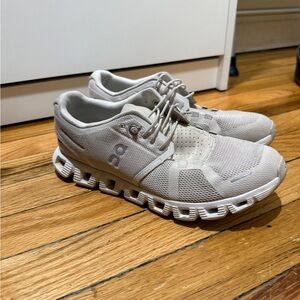 On Running Cloud Sneakers in Beige
